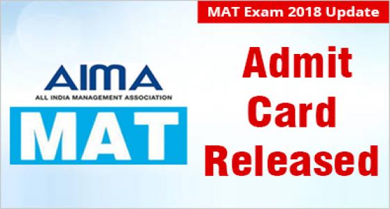 MAT 2018 Admit Card Released