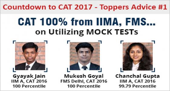 CAT 2017- toppers’ advice