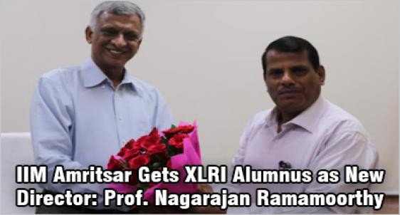 IIM Amritsar Gets Prof. Nagarajan Ramamoorthy as New Director