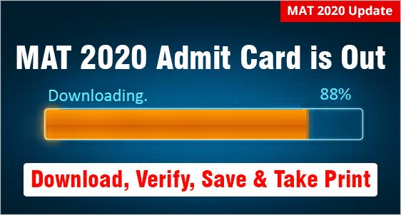 MAT Admit Card Download