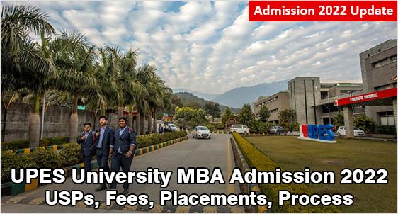 UPES MBA Admission 2022