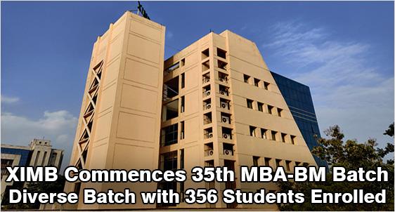 XIMB Commences MBA-BM 2021-23 Batch with 356 Students 