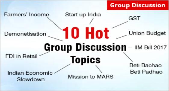 10 Hot Group Discussion topics