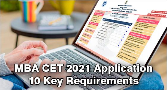 MBA CET 2021 Application Form