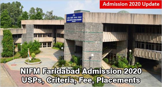 NIFM Faridabad PGDM Admission 2020