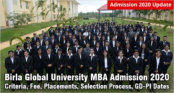 Birla Global University MBA Admission 2020