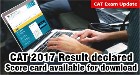 CAT 2017 result out