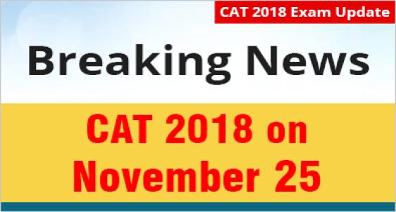 CAT 2018 Date Announced