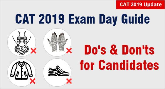 CAT 2019 Exam Day Instructions 