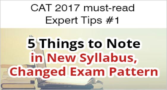 CAT 2017 expert tips