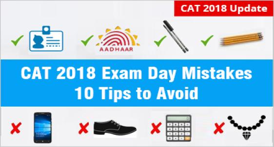 CAT 2018: 10 Mistakes to Avoid on Exam Day