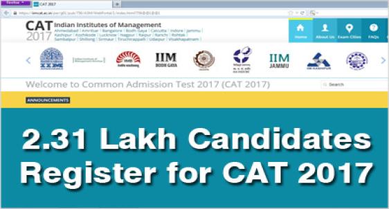 CAT 2017 registration 