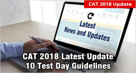 CAT 2018 Latest News and Updates