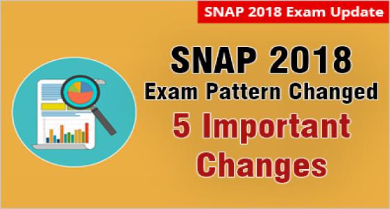 SNAP 2018: 5 Key Changes in Exam Pattern