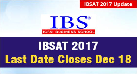 IBSAT 2017 Last date 