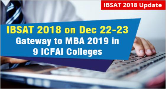IBSAT 2018 Gateway to 9 ICFAI B-schools 