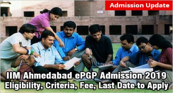 IIM Ahmedabad ePGP Admission 2019