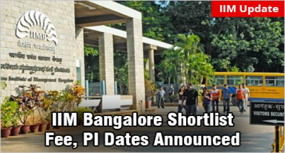 IIM Bangalore Shortlist
