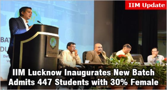 IIM Lucknow 2018-20 batch inaugurated with 447 students 