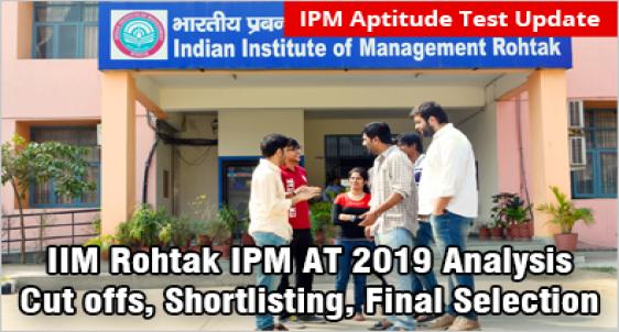 IIM Rohtak IPM Aptitude Test 2019 Analysis