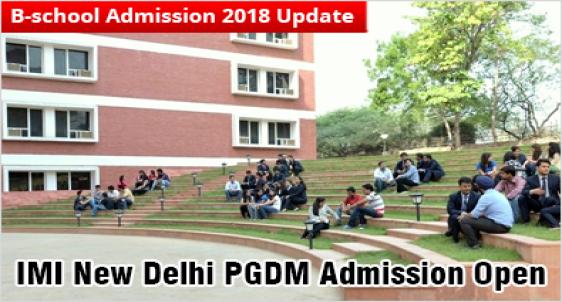 IMI New Delhi PGDM 2018-20