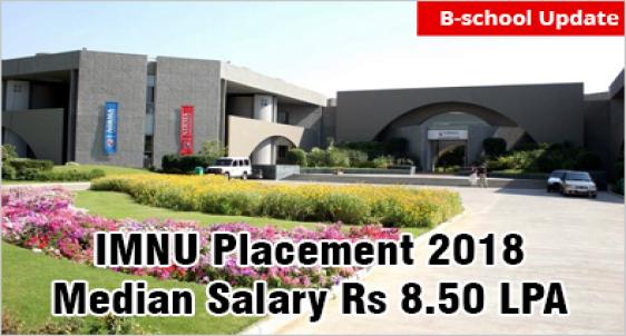 IMNU Ahmedabad Placement 2018