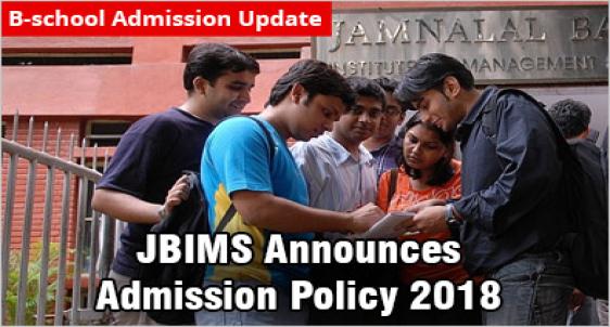 JBIMS Announces Admission Policy 2018 