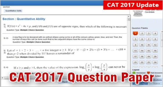 CAT 2017 Question paper