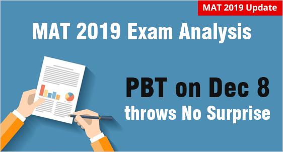 MAT 2019 December Exam Analysis