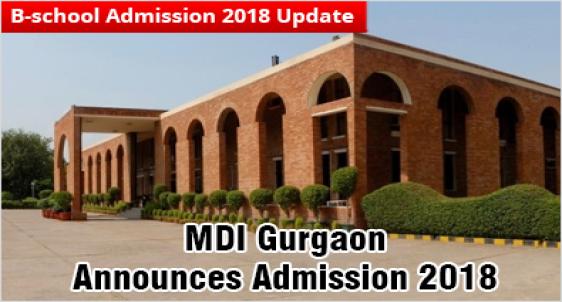 MDI Gurgaon Admission 2018