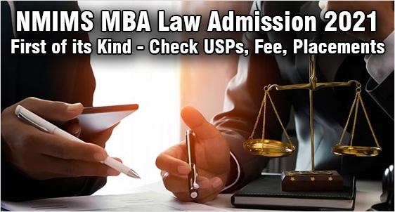 NMIMS MBA Law Admission 2021  