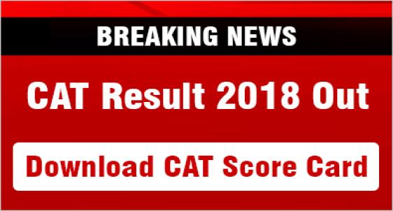 CAT 2018 Result Out Download Score Card