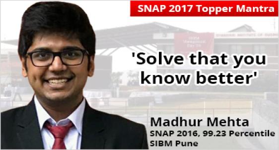 SNAP 2016 topper 