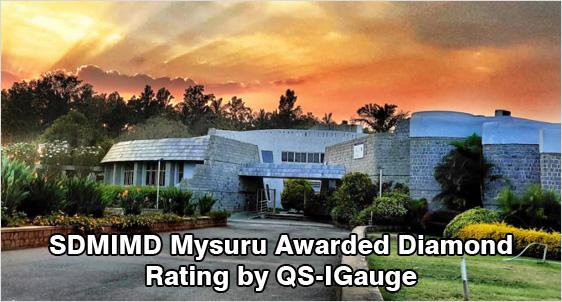 SDMIMD Mysuru Awarded Diamond Rating by QS-IGauge 