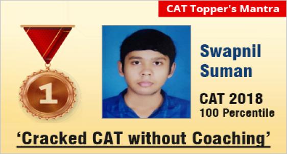 CAT 2018 Topper Swapnil Suman