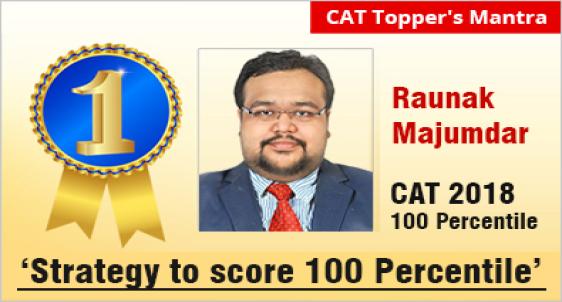 CAT 2018 Topper Rounak Majumdar