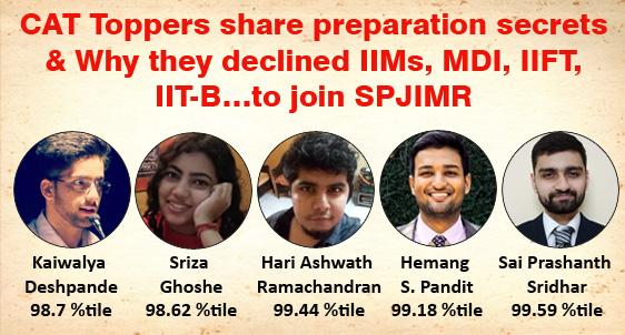 SPJIMR CAT Toppers Interview