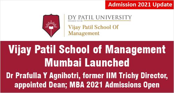 Vijay Patil School of Management Mumbai MBA Admission 2021