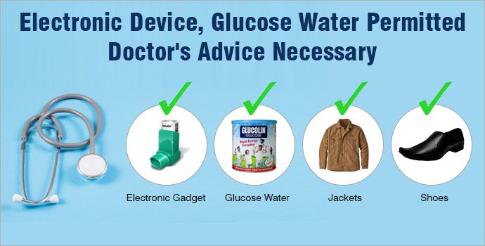 Electronic Device, Glucose Water Permitted Doctor's Advice Necessary