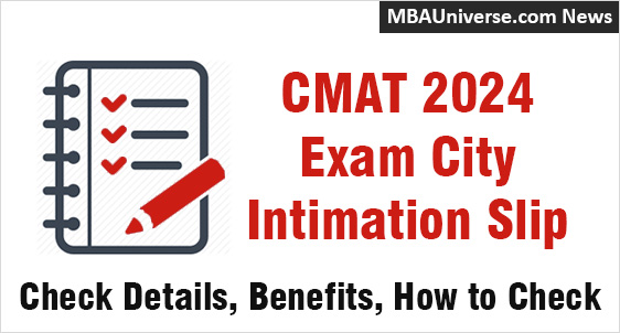 CMAT 2024 Examination City Intimation Slip Release
