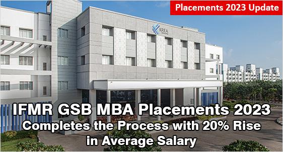 IFMR GSB Placement 2023