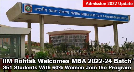 IIM Rohtak Welcomes MBA 2022-24 Batch 
