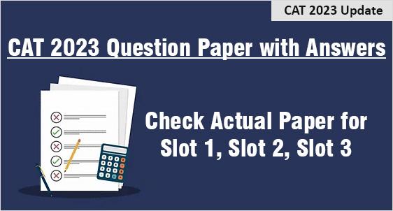 CAT 2023 Question Paper