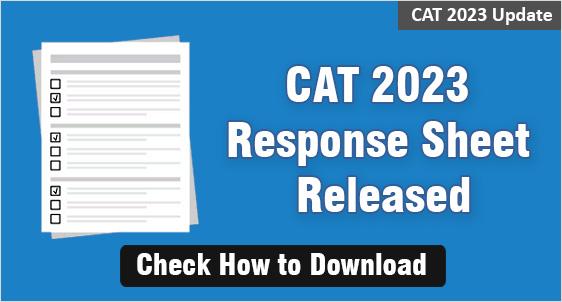 CAT 2023 Response Sheet 