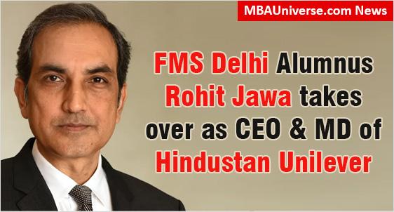 FMS Delhi Alumnus Rohit Jawa takes over as CEO & MD of Hindustan Unilever