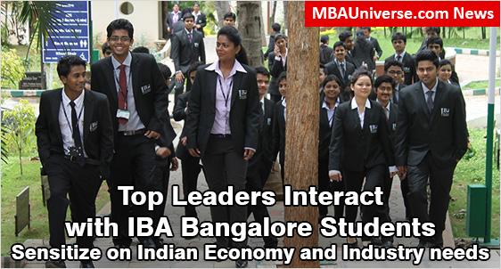 Indian Ambassador, Business Leaders, HR Heads sensitize IBA Bangalore students towards Indian Economy and Skills Industry needs 