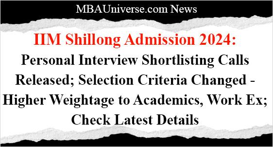 IIM Shillong Admission 2024