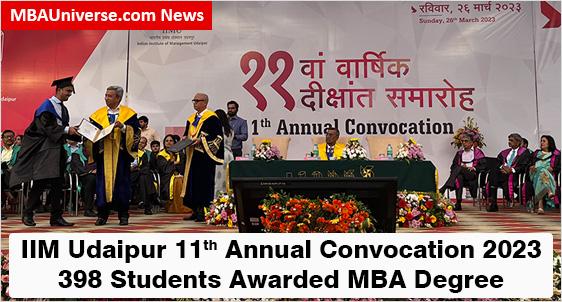 IIM Udaipur holds 11th Annual Convocation 