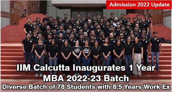 IIM Calcutta Inaugurates One Year MBA Batch 