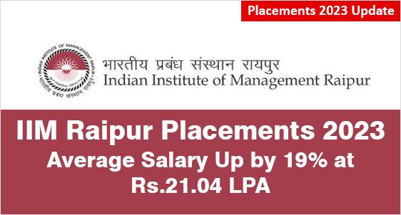 IIM Raipur Placement 2023